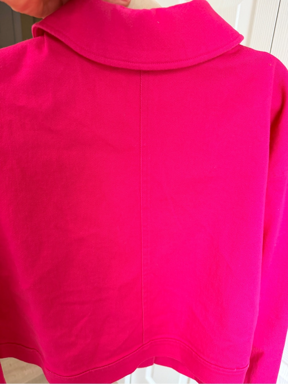 Eloquii Vibrant Pink Cropped Jacket - Picture 3 of 6